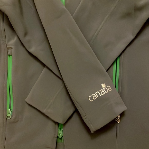 Vancouver Olympic 2010 Gray with Green Detailing Soft Shell Jacket Size XL - Picture 4 of 8
